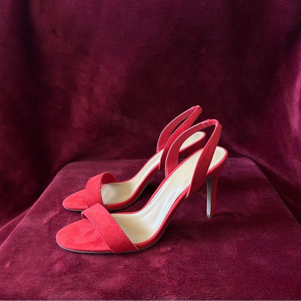 JustFab Sling Back Heeled Sandals